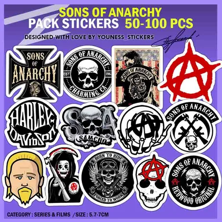 SONS OF ANARCHY STICKERS