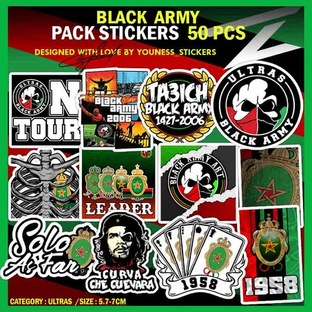 BLACK ARMY  STICKERS