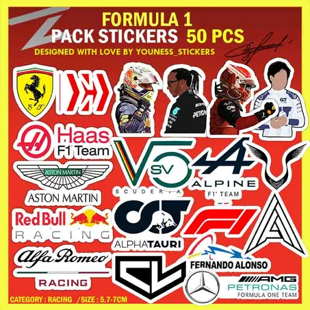 FORMULA 1 STICKERS