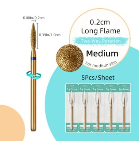 Ensemble de 5 forets à ongles