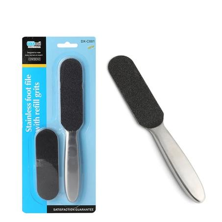 Râpe de pédicure avec 10 limes