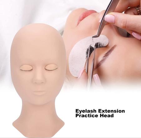 Tête de mannequin d'entraînement extensions de cils