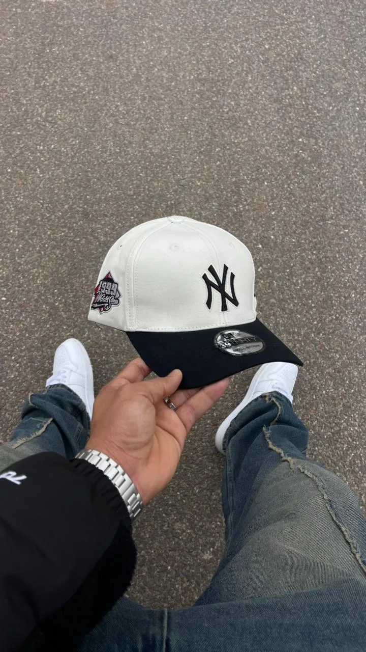 CAP NEW ERA NEW YORK BEIGE AND BLACK