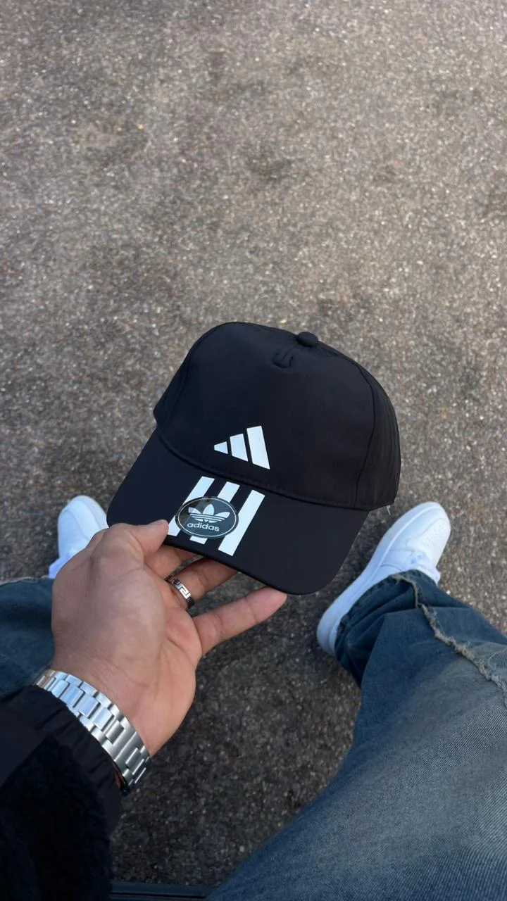 NEW CAP ADIDAS 3 STRIPES BLACK