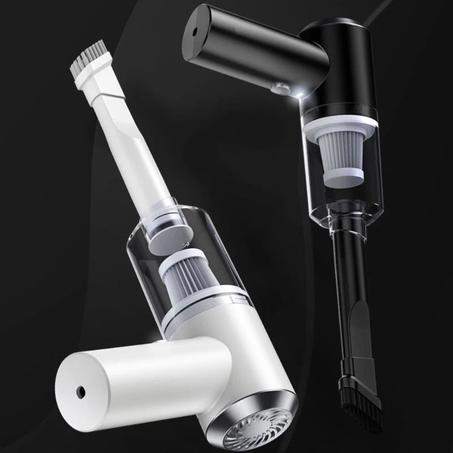 مكنسة كهربائية لاسلكية للسيارة  مع محركات بدون فرشاة مكنسة كهربائية صغيرة محمولة ومنفاخ لتنظيف لوحة مفاتيح السيارة