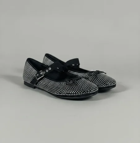 Ballerine Noir Étoilé