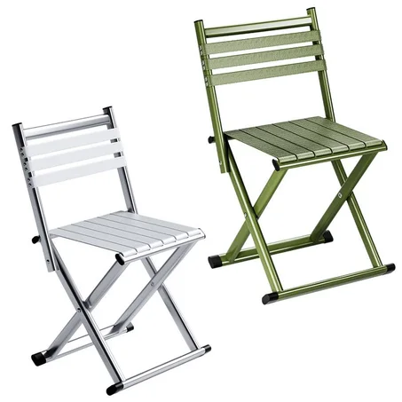 كرسي خارجي محمول - خفيف الوزن وقابل للطي مثالي للنزهات والتخييم وحديقة المنزل