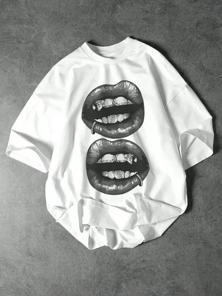 tshirt lips grilz