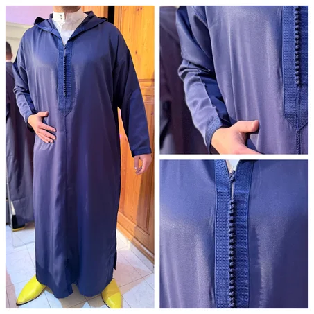 جلابة غباردين (خدمة ديال اليد) + بلغة هدية