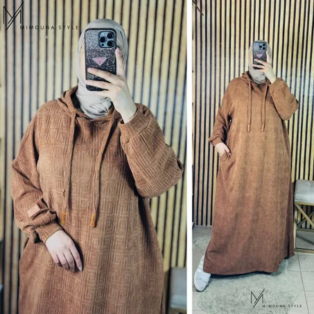 جلابة شتوية 2026 ⛄🖤دفئ + الشياكة (J2)