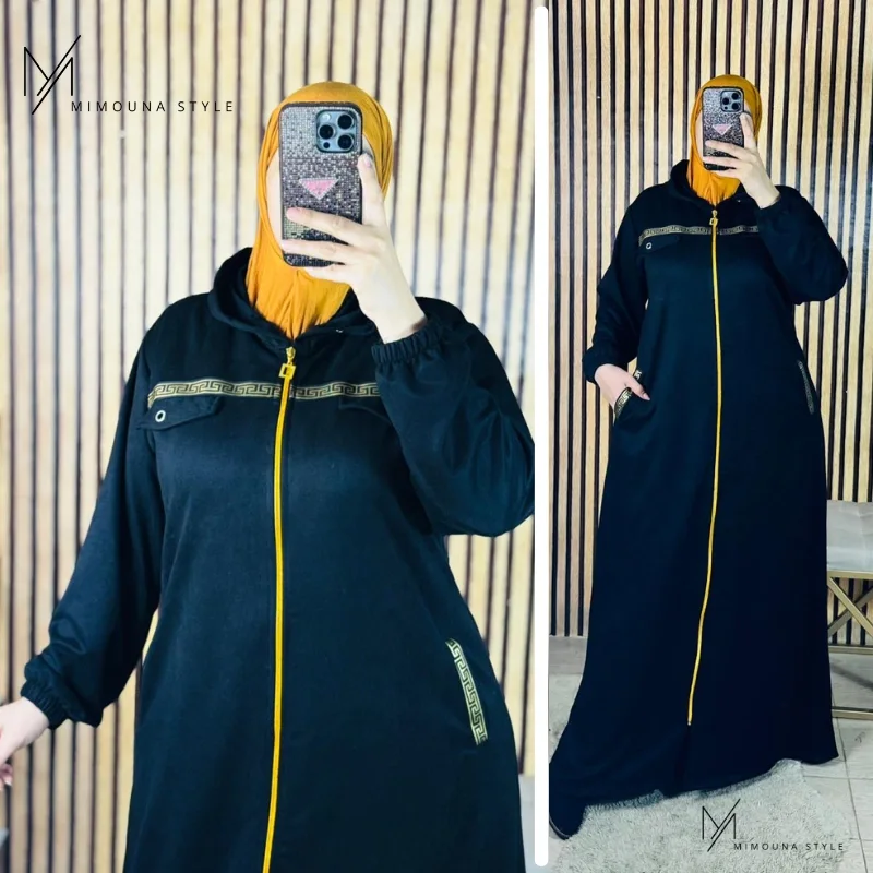 جلابة شتوية 2026 🖤⛄ دفئ + ستايل راقي (J4)