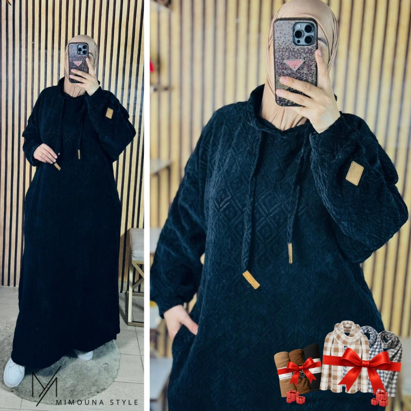 جلابة 2026 شتوية 🩶⛈ سخونة وانيقة (J7)