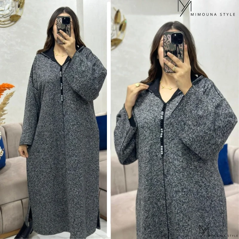 جلابة شتاء و برد 2026   🍂🖤دفئ + الشياكة (J5)