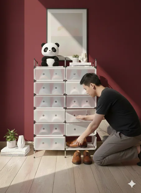 منظم  الاحدية من 7 طوابق و 12 صندوق بتصميم عصري