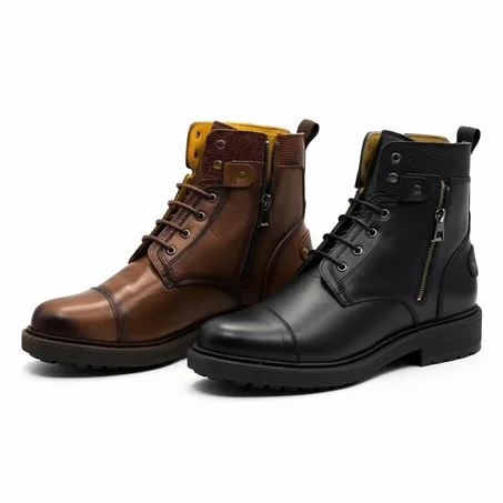 الحذاء الجلدي الأنيق