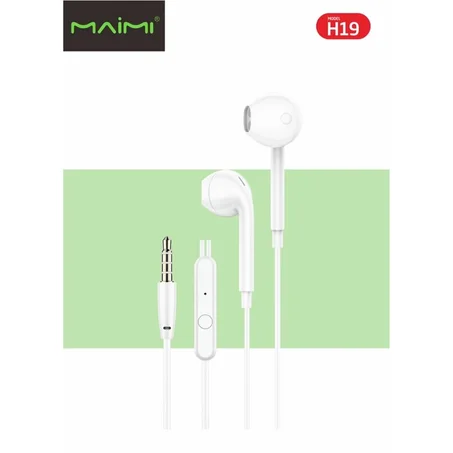 Original MAIMI H19 Earphone 3D HIFI Stereo Music Headset With Mic