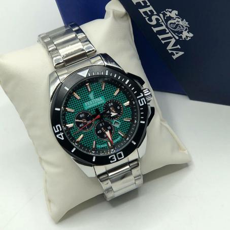 Festina Vert en Acier Inoxydable  avec Boite