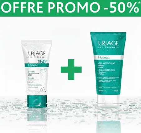 Uriage Hyséac Fluide SPF50+ 50 ml+HYSEAC GEL 150ML