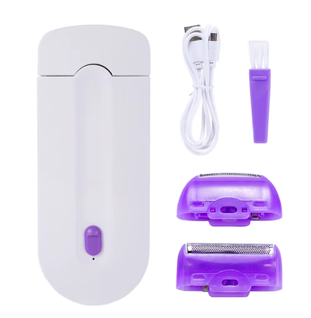أداة إزالة الشعر المحمولة القابلة لإعادة الشحن للنساء