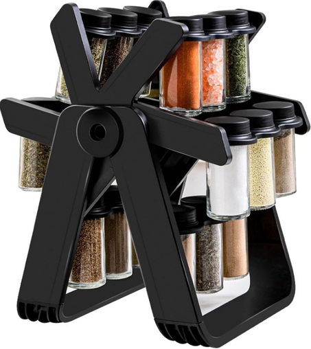 منظم رف توابل  مع 18 برطمان