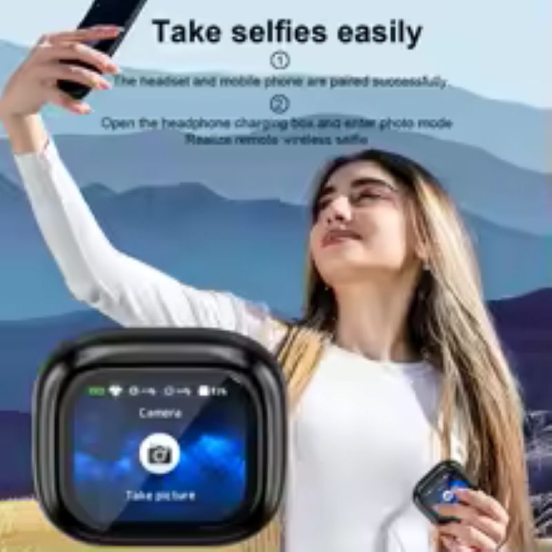 سماعات GREATWALL الذكية بلوتوث بشاشة لمس HiFi