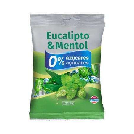 Caramelos sabor eucalipto y mentol Hacendado 0% azúcares