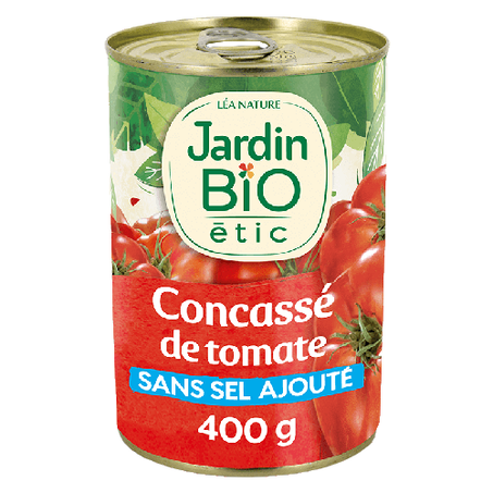 JB CONCASSE DE TOMATE MORCEAUX 400G