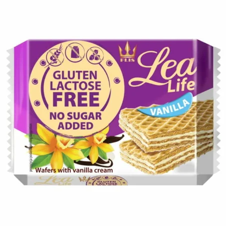 Gaufrettes à la vanille sans gluten, lactose et sans sucre ajouté 95g