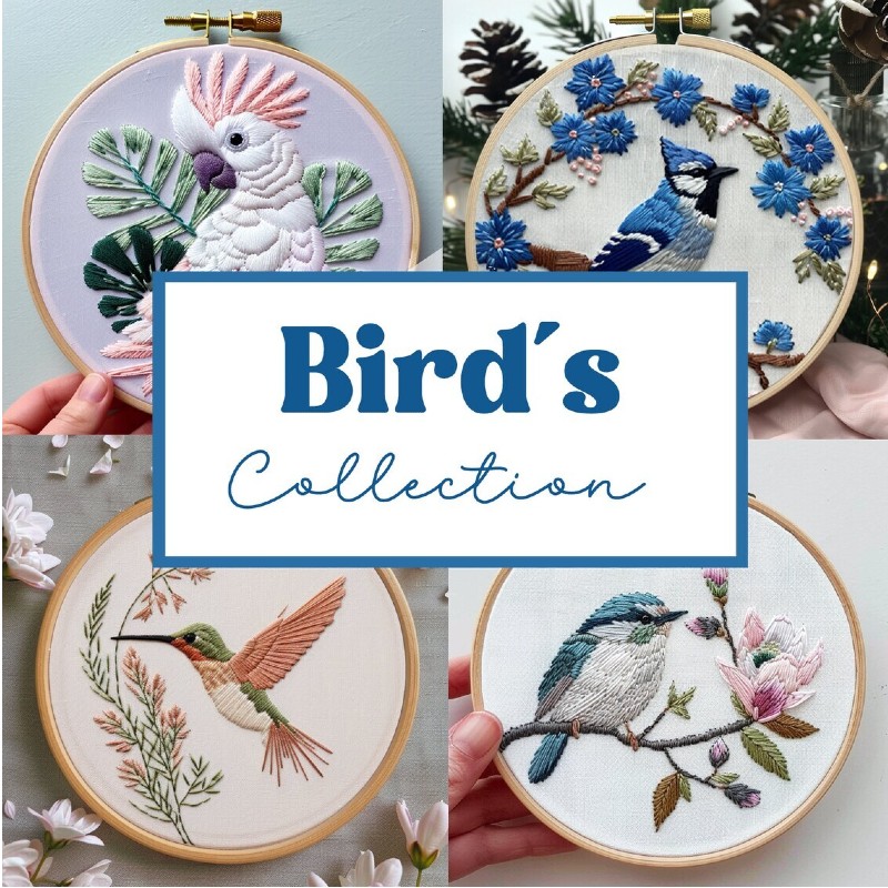 Birds Embroidery Templates, All Current And Future Designs, Birds Collection
