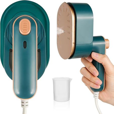 Mini Fer à Vapeur, Euakee 1000W Fer à Repasser de Voyage Portable, 180 Degrés Pliable Mini Fer à Vapeur, Rapide 20s, Machine à Repasser pour Voyage à Domicile