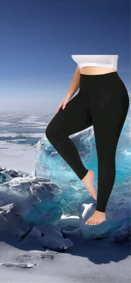 بنطلون ضيق نسائي مبطن بالفرو، مقاس صغير/متوسط