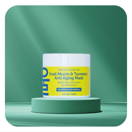 قناع مخاط الحلزون والكركم