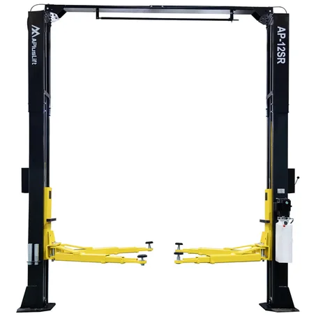 APlusLift 12,000LB 2-Post Overhead Single Release Direct Drive Car Lift with 3 Year Warranty - AP-12SR