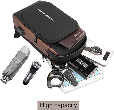 Chest Bag Anti-theft Password Lock Bag Fashion Shoulder-Slung Chest Bag Usb Charging Chest Cross Bag
