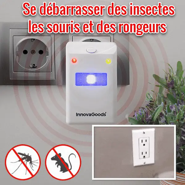 Riddex branché sur prise murale