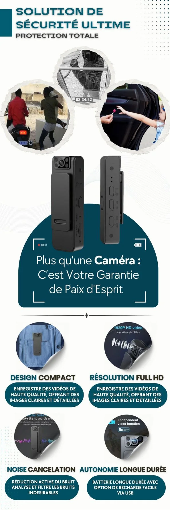 Affichage clair et écran large