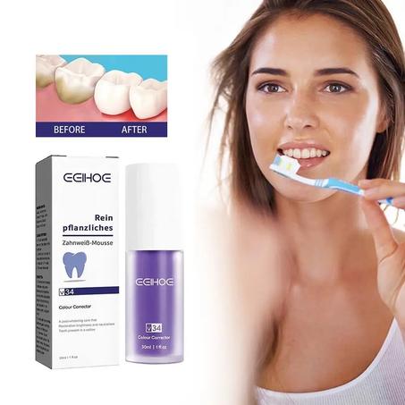 Dentifrice violet pour le blanchiment des dents