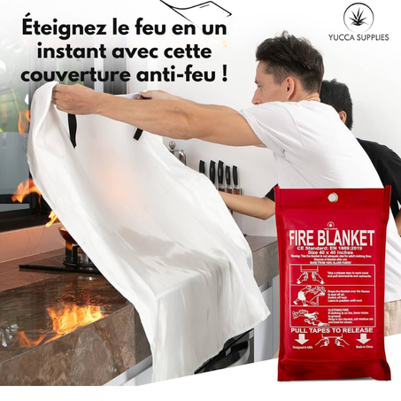 Couverture d'incendie d'urgence en fibre de verre