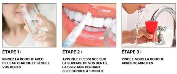 Stylo blanchissant avec instructions