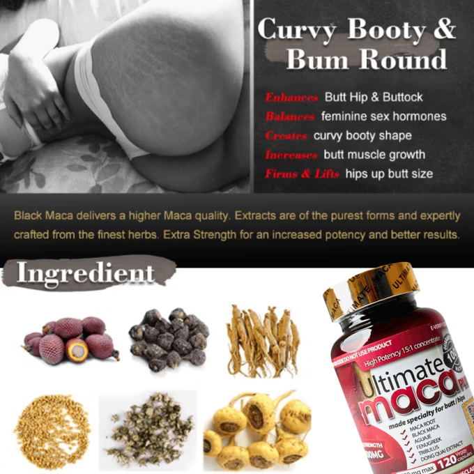 Curve Maca capsules with simple instructions