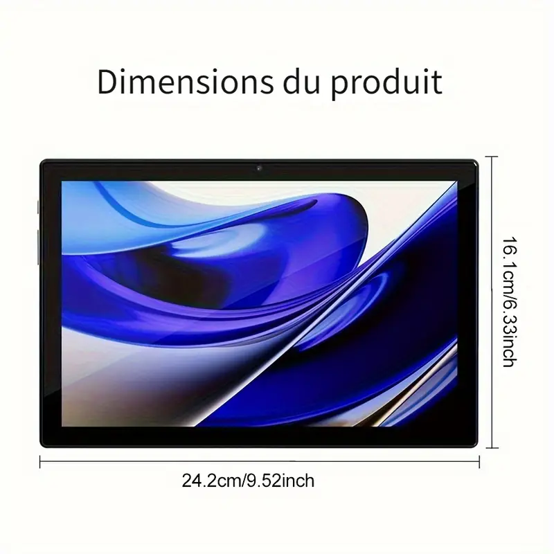 📱 Tablette Android 14 – 10,1 Pouces avec Clavier, Souris et Stylet