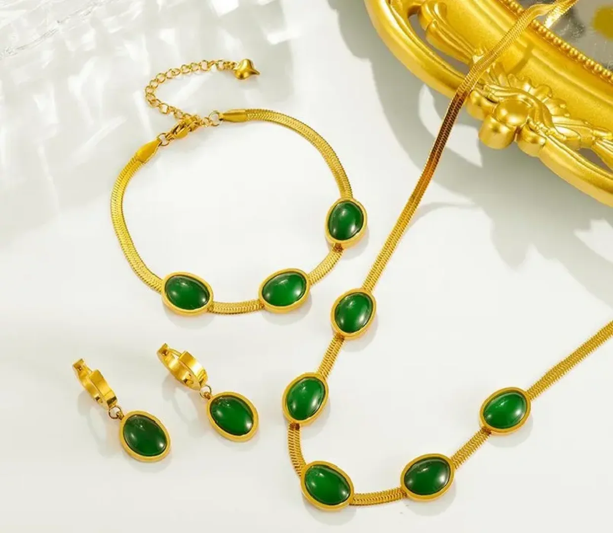 Chaine 3 pièces en acier inox