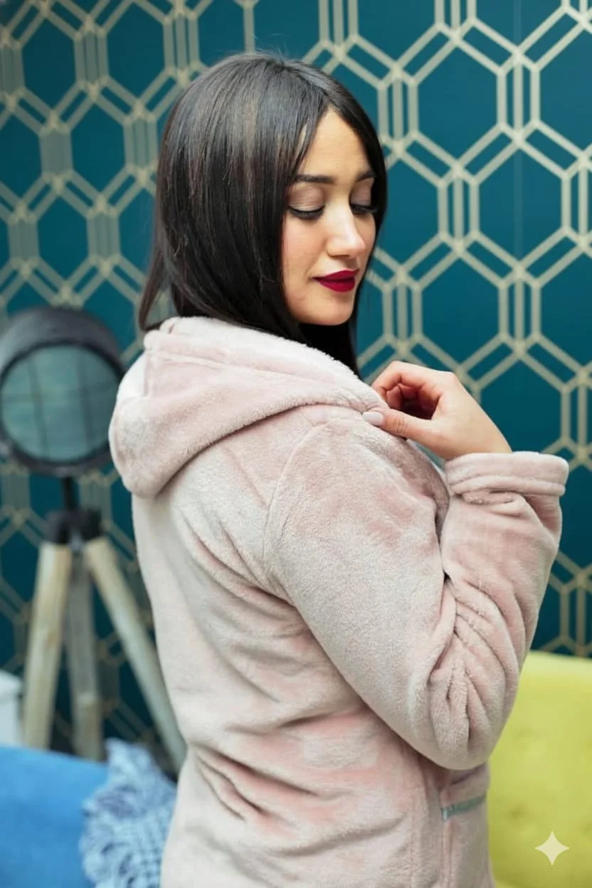 Veste Polaire Rose Poudré