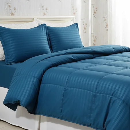 Couette uni 2 places bleu