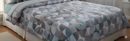 Couette 2 places fleuri