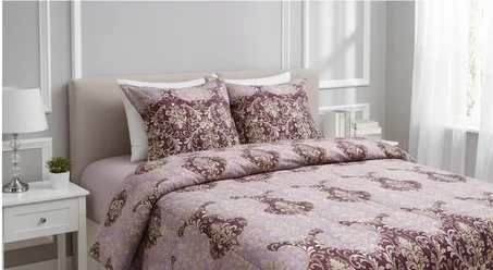 Couette 2 places fleuri