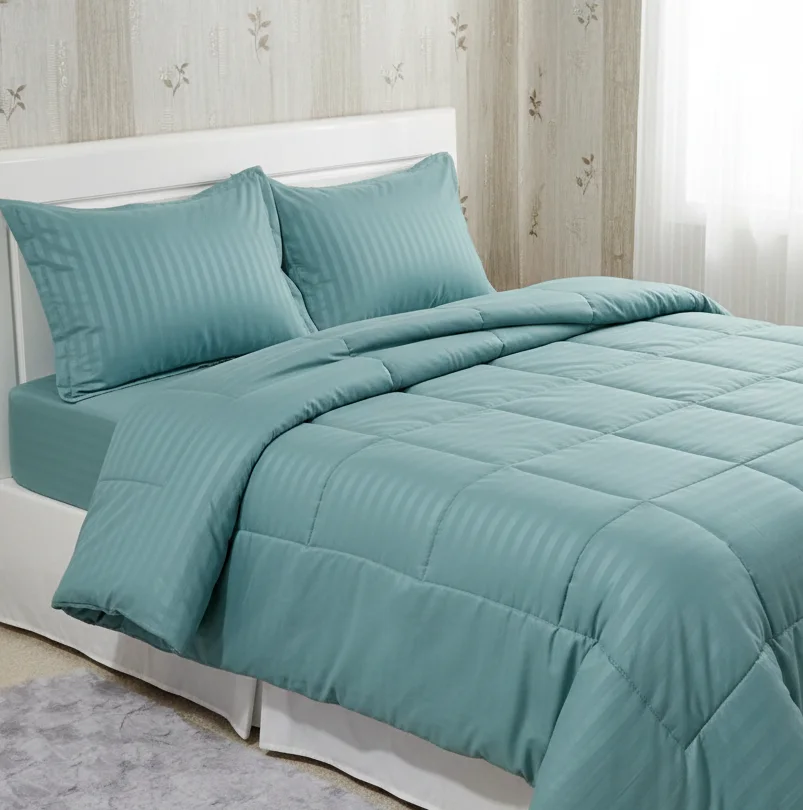 Couette Unie Rayée 2 places