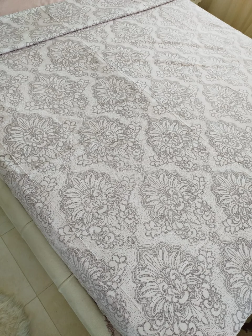 Pack Couette + Parrure Barroque Saumon