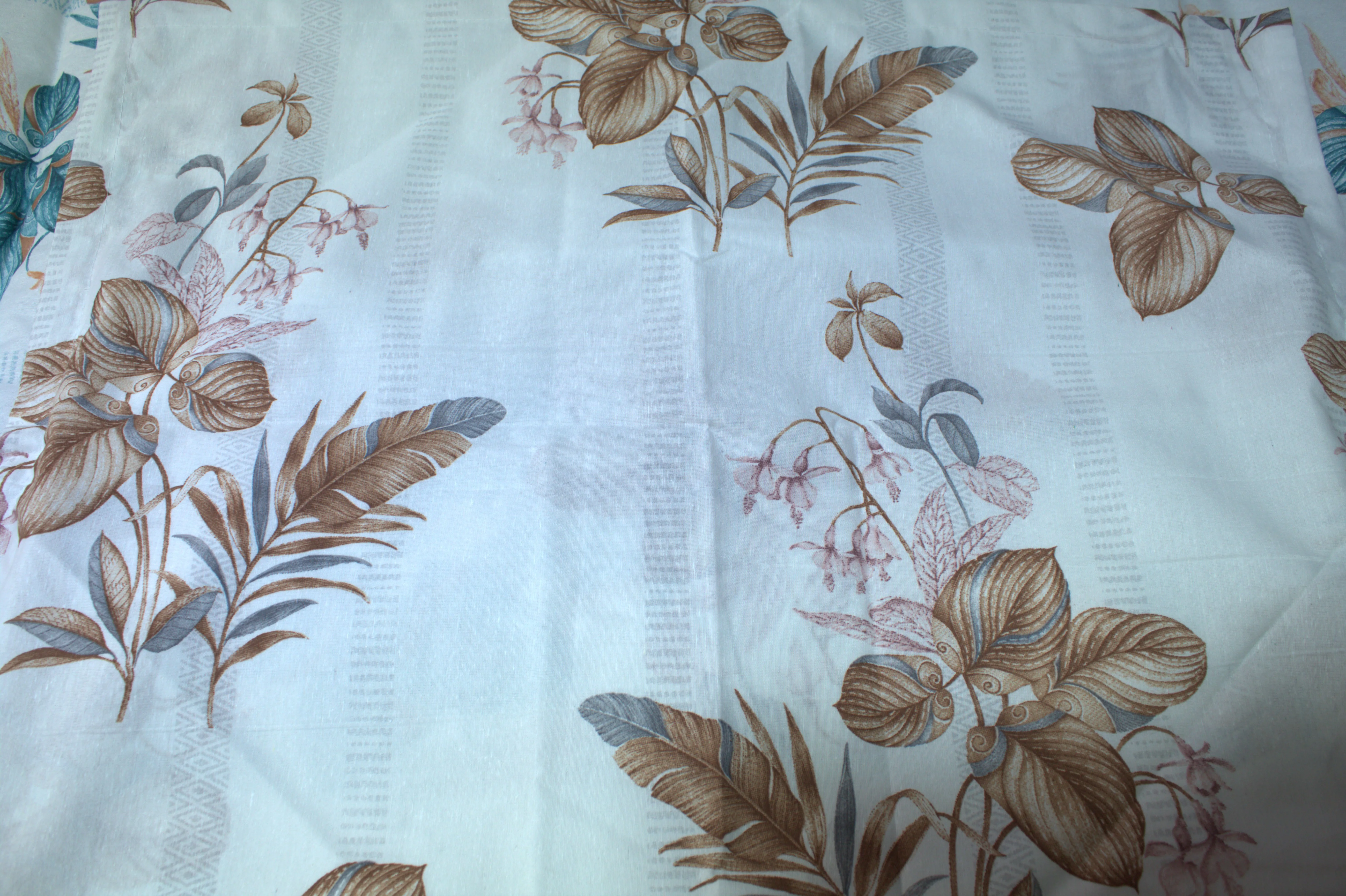 Pack couette + Parrure végétal orange