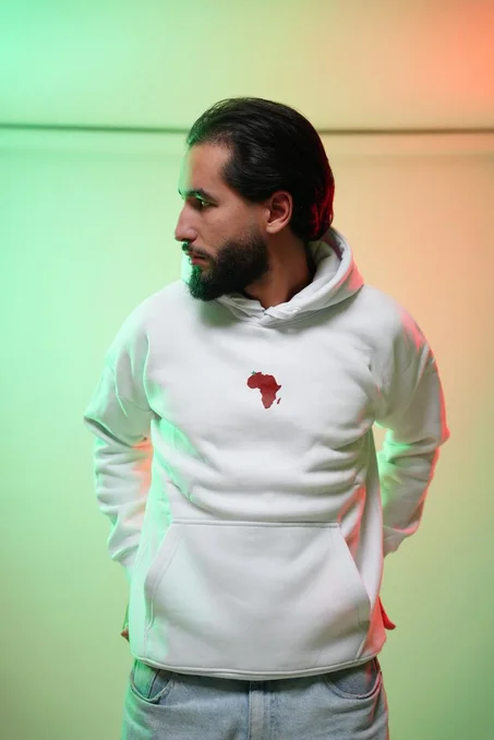 WHITE MOROCCO HOODIE NEW DESIGNE